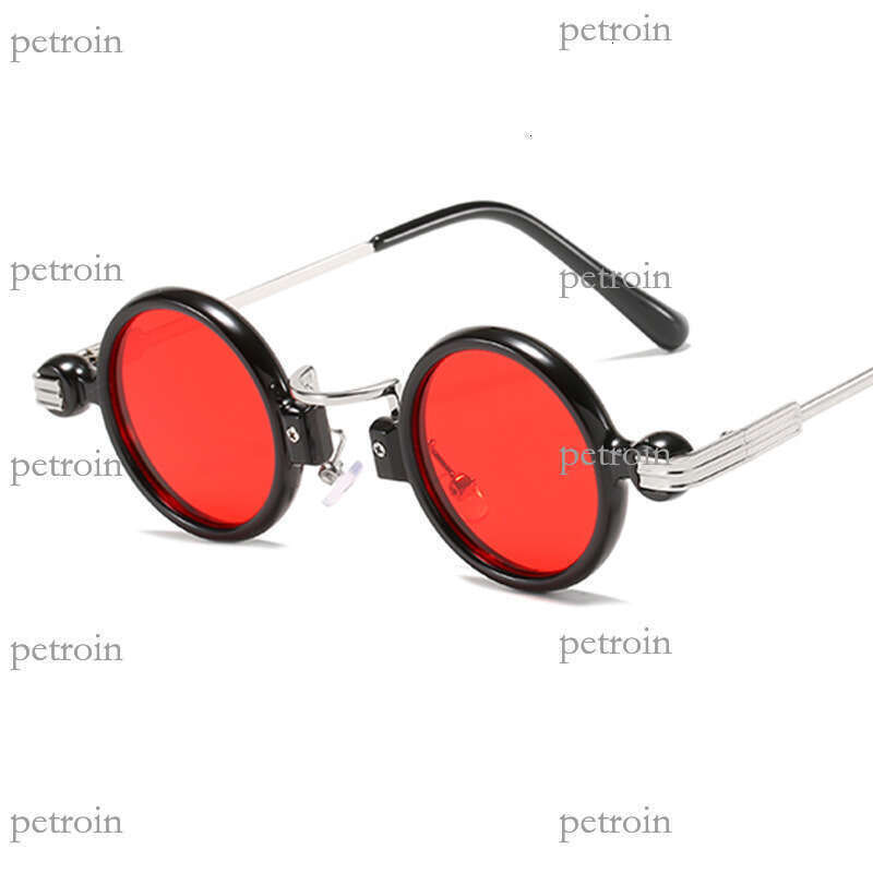 Fashion Steampunk Small Round Metal Sunglasses Trend