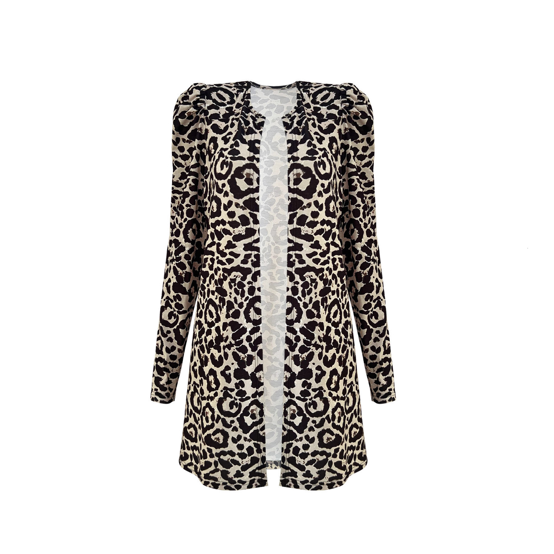 Plus Size Autumn Winter Coat Women's Hot Selling fashion Small Suit Leopard Print Slim Fit Top