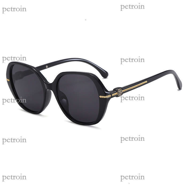 2025 New Camellia Metal Decor Fashion Sunshade Glasses Internet Celebrity Trendy Sunglasses for Men and Women High-end Shades