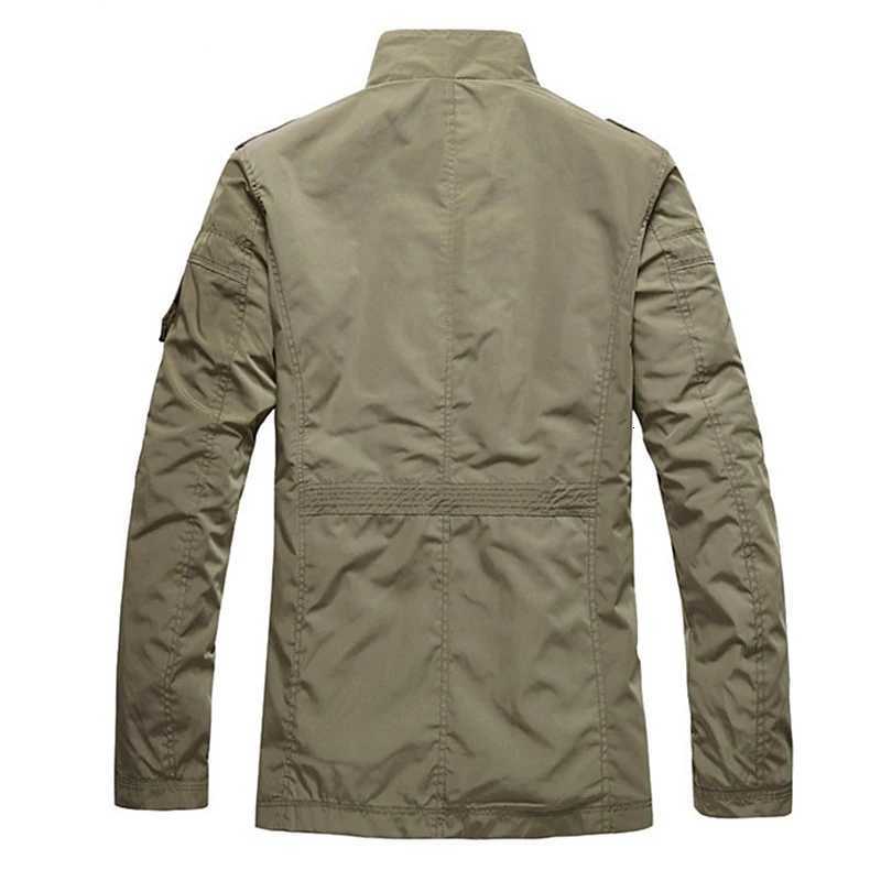 Spring and Autumn Mens Jacket Thin Large Size Mens Jacket in the Long Trench Coat Windbreaker Business Casual Top W250815