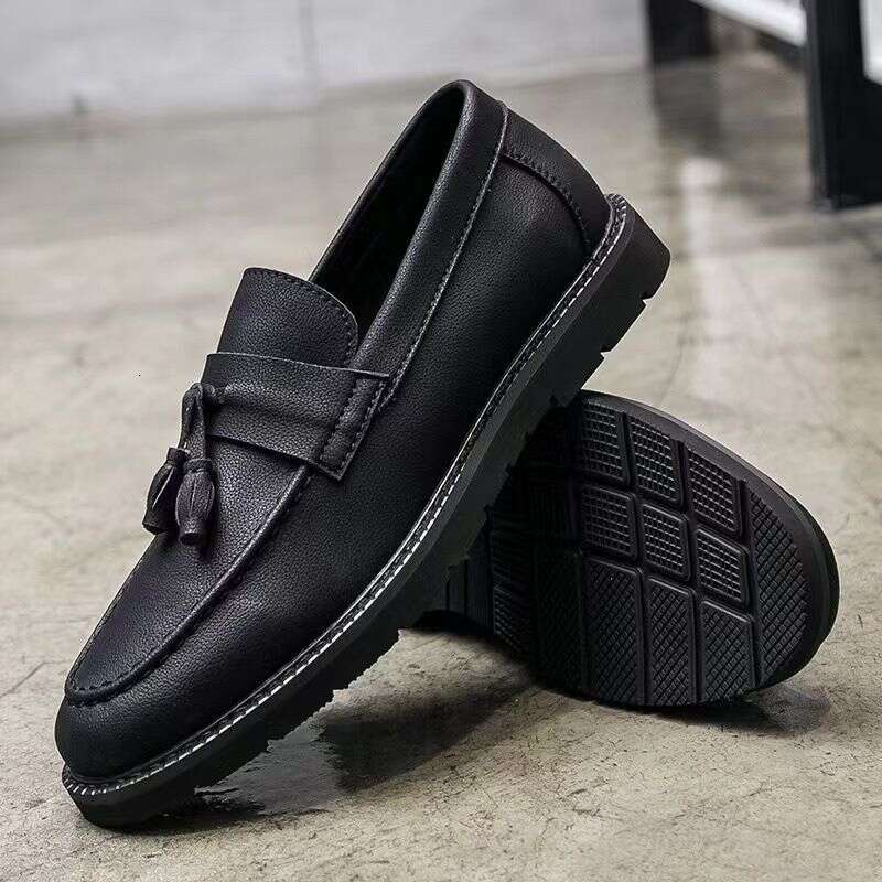 Autumn New Men's British Bean Lazy Man Kicks Off Casual Driving Trendy Breathable Lefu Shoes