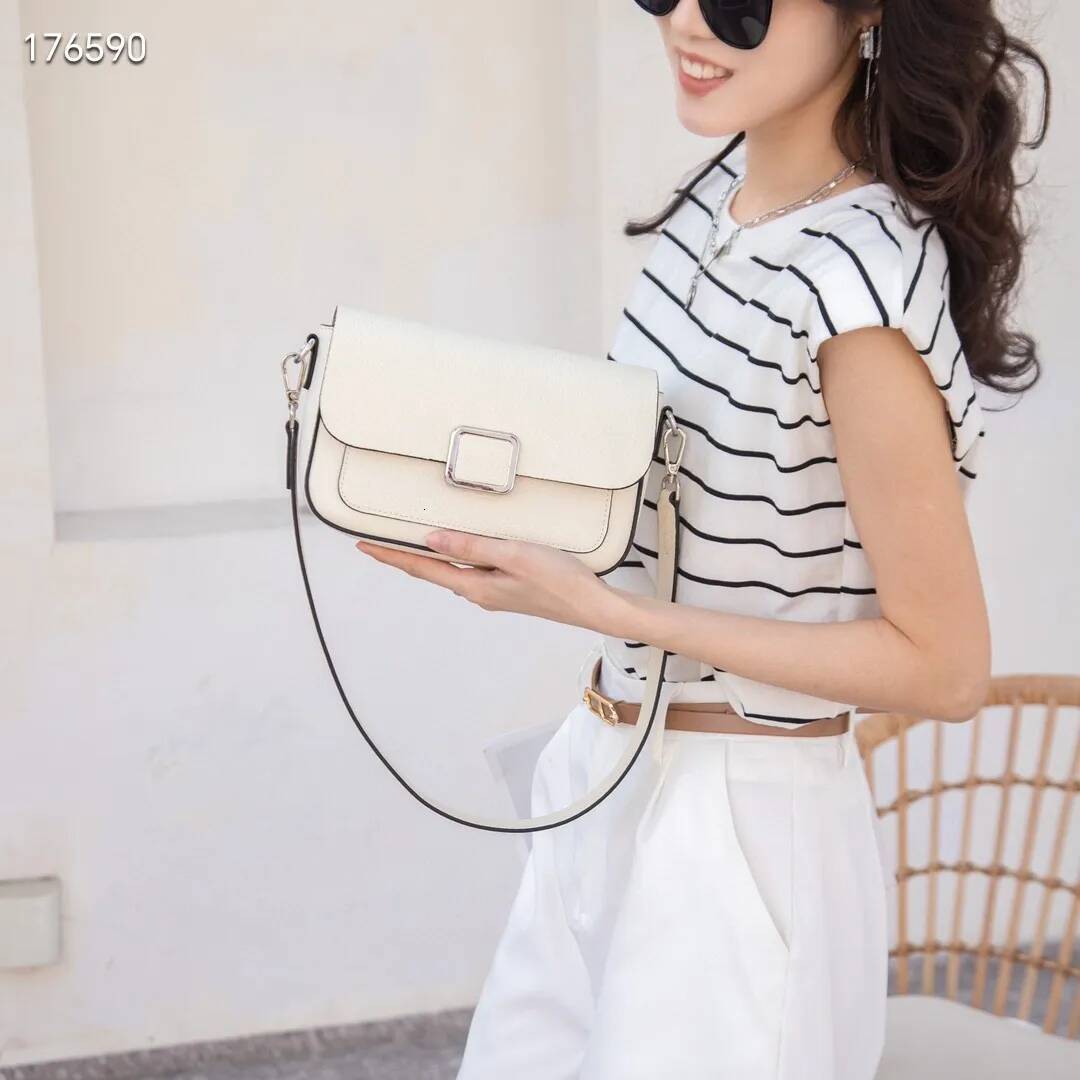 Genuine Women's Square Handbag, Soft Leather Cowhide Underarm Bag, Ladies' Stylish Single Shoulder Crossbody Bag