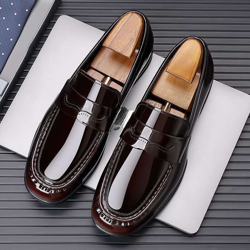 New Cowhide Loafer, Fahion Bean Hiny Urface, One Foot Men' Hoe, Formal Wear, Britih Buine Caual Leather