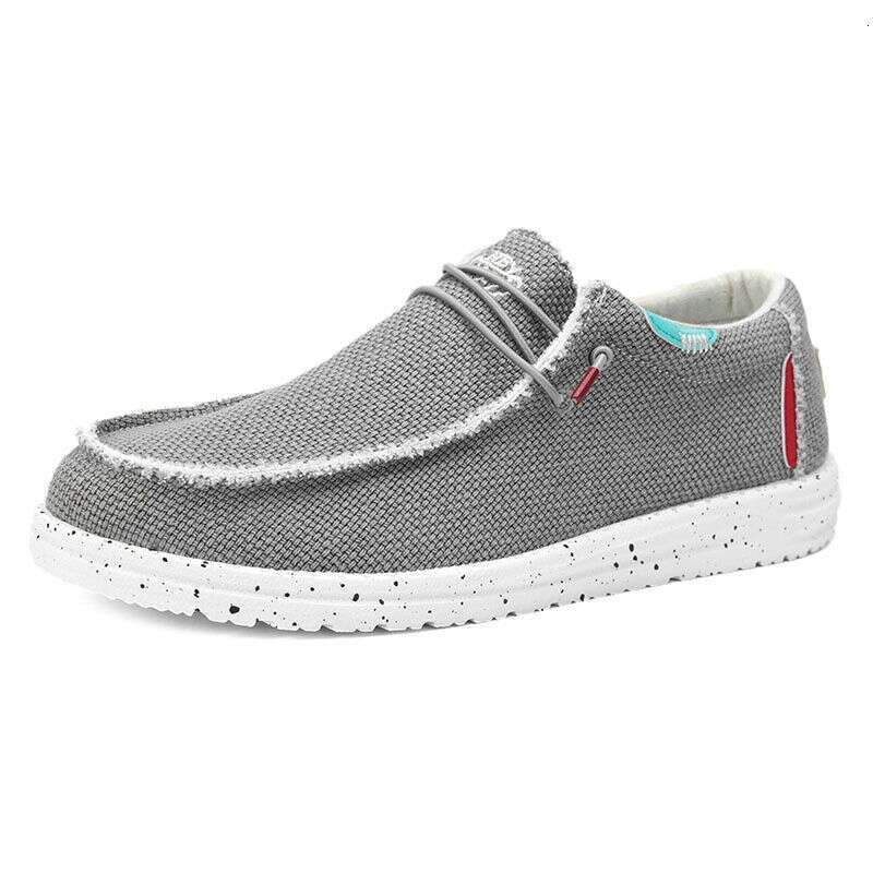 Slip-On Canvas for Man Casual Walking Outdoor Lightweight Men's Tennis Running Shoes Loafers
