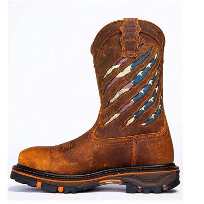 Classic Denim Boots Vbottom Genuine Handicraft Mens Round Head Locomotive Zapato De Hombre 35 48 w250801