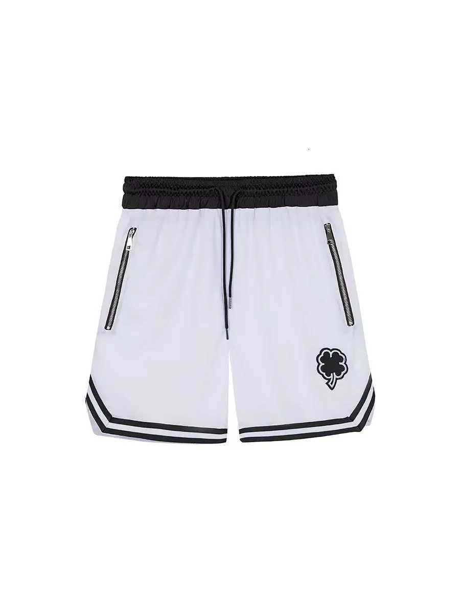 Athletic shorts Mens summer gym workout mesh breathable quick-drying zipper pocket Jogging beach basketball four point below th Y250814