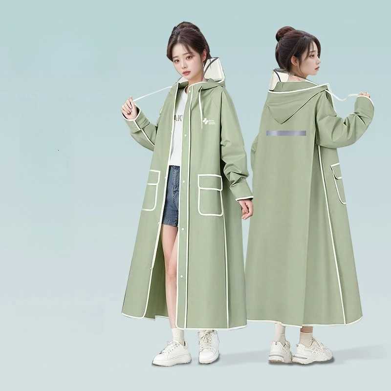 Men and Womens Raincoats Long Zipper-type Full-body Integrated Rainproof Electric Battery Car Special Weatherproof Poncho Y250814