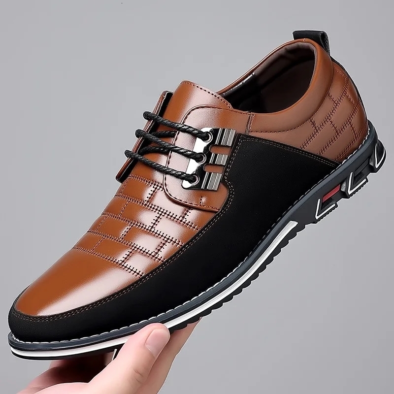 Casual Leather Shoes for Men Trend Business Office Comfort Working Footwear Man Loafers Big Size 3850 Tenis Masculino w250801