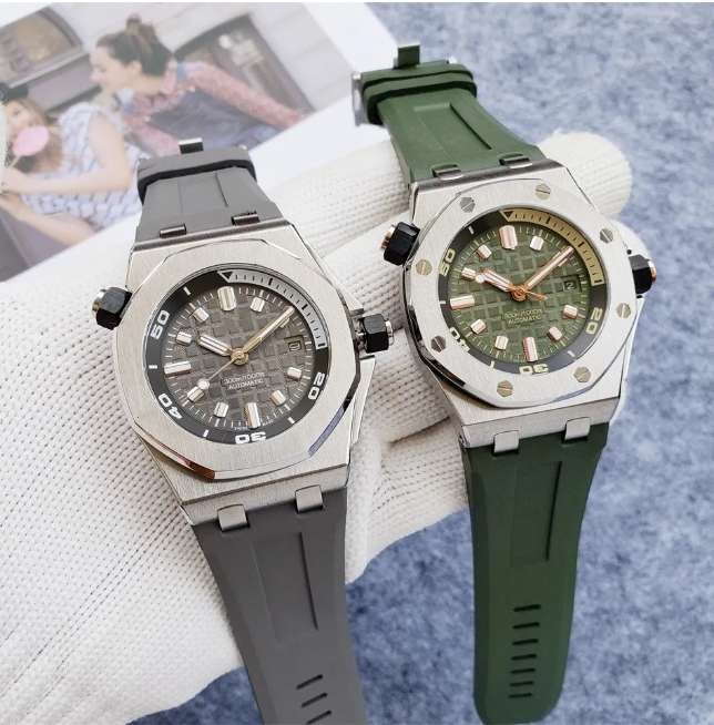 audemares Watches pidgetly Offshore Swiss Automatic Mechanical Movement Watches Men's watch 42MM stainless steel waterproof, comfortable rubber strap, AAA quality
