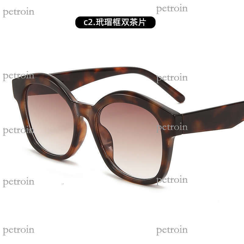 New Fashion Cat Eye Large Frame for Women Trendy Internet Celebrity Sun Glasses UV Protection Sunglasses