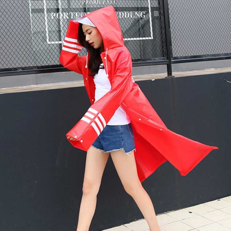 Hot Sale Brand The New Adult Men Women Long EVA Thick Rainwear Universal Rain Coat Waterproof Poncho Hiking Tour Raincoat Hooded Y250814