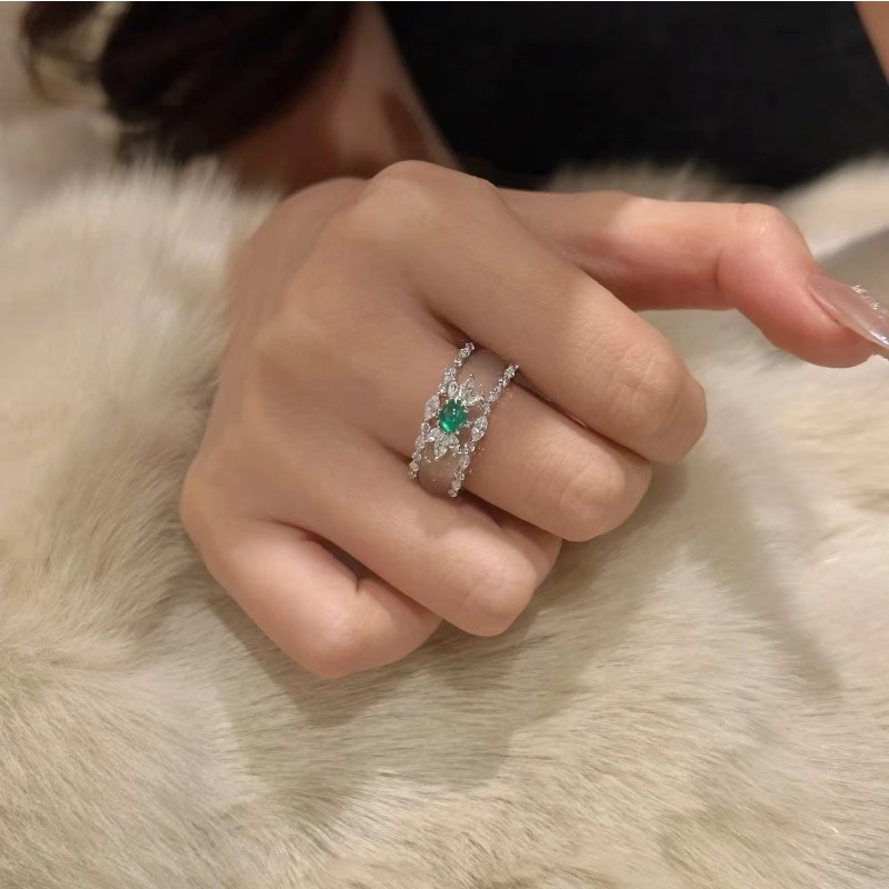 Traditional Design National Style 925 Silver Band for Her