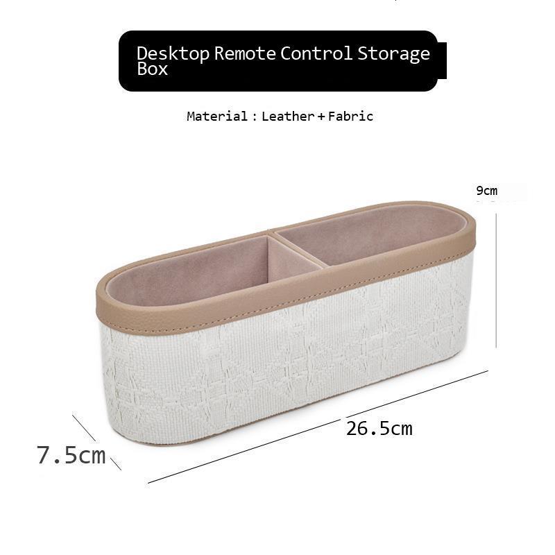 Luxury French Style Desktop Leather Storage Box High-End Remote Control High-End Home Living Room with Storage Box 250815