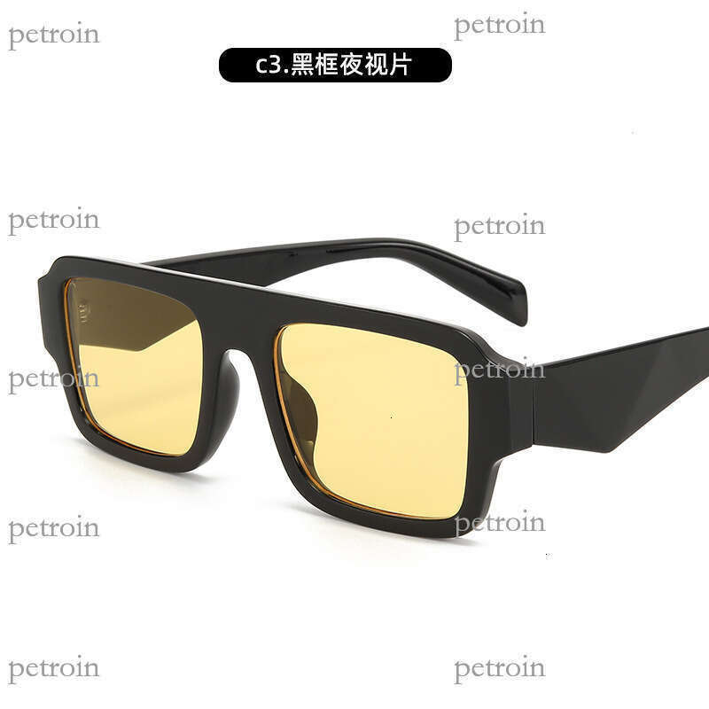 New Versatile Classic Square Frame Men Modern Fashion Trend Simple Sunglasses for Women