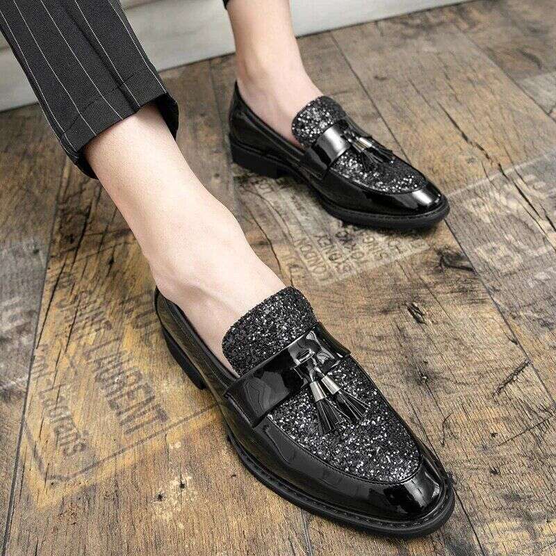 Patent Leather Oxford For Plus Size Gold Designer Shoes Men Party Fashion Zapatos Hombre De Vestir Formal