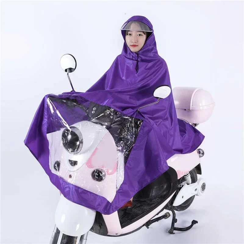 1PC Universal Waterproof Hooded Raincoat Rain Cape Coat Poncho for Mobility Scooters Motorcycle Motorbikes Bicycle Bike Y250814