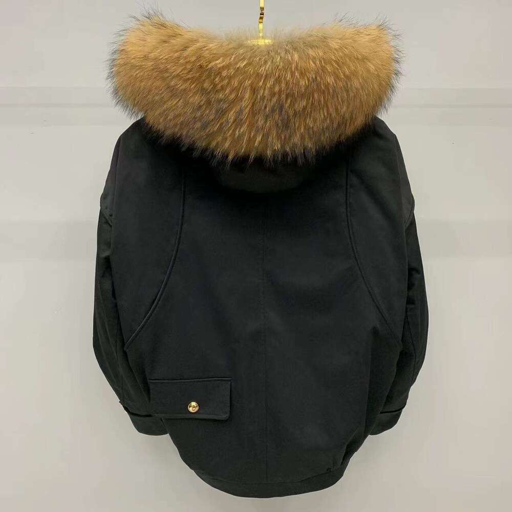 Women's Retro Style Overcomes Fur Collar Jacket Hooded Thick Winter Down Cotton Jacket