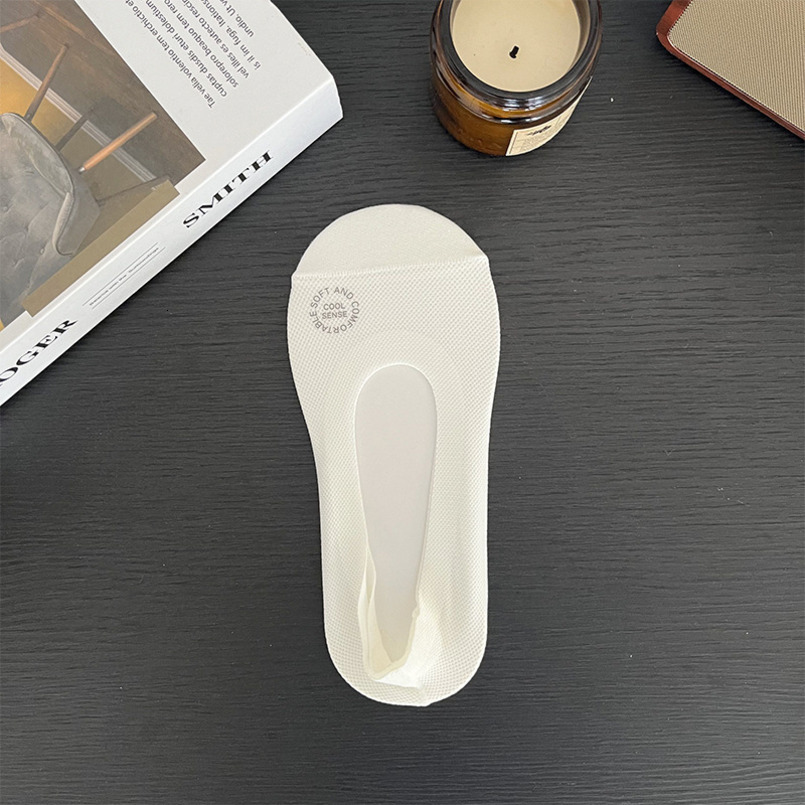 for Women, Comfortable Summer Thin Ice Silk Mesh Breathable Sweat-Absorbing Shallow Invisible Women's Socks, Solid Color Casual Boat Socks