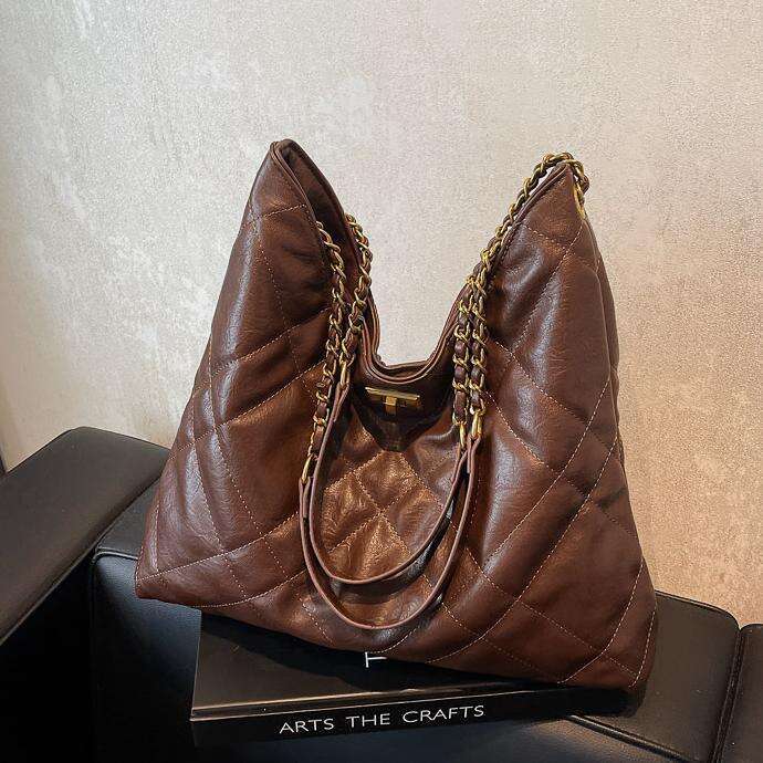 Quilted Chain for Women 2025 New Commuter Versatile Shoulder High-End Large Designer Bags Capacity Tote Bag