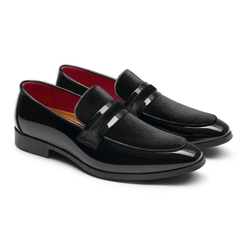 Cross Border New Business Autumn And Winter Slip On Black Hot Selling Formal Men's Leather Shoes