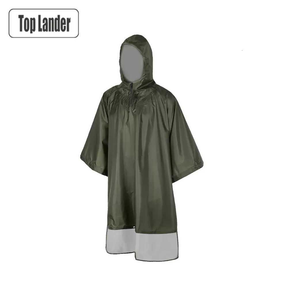 3 in 1 Hiking Rain Poncho Waterproof Reusable Lightweight Adult Men Women Unisex Outdoor Tourist Camping Backpack Raincoat Y250814