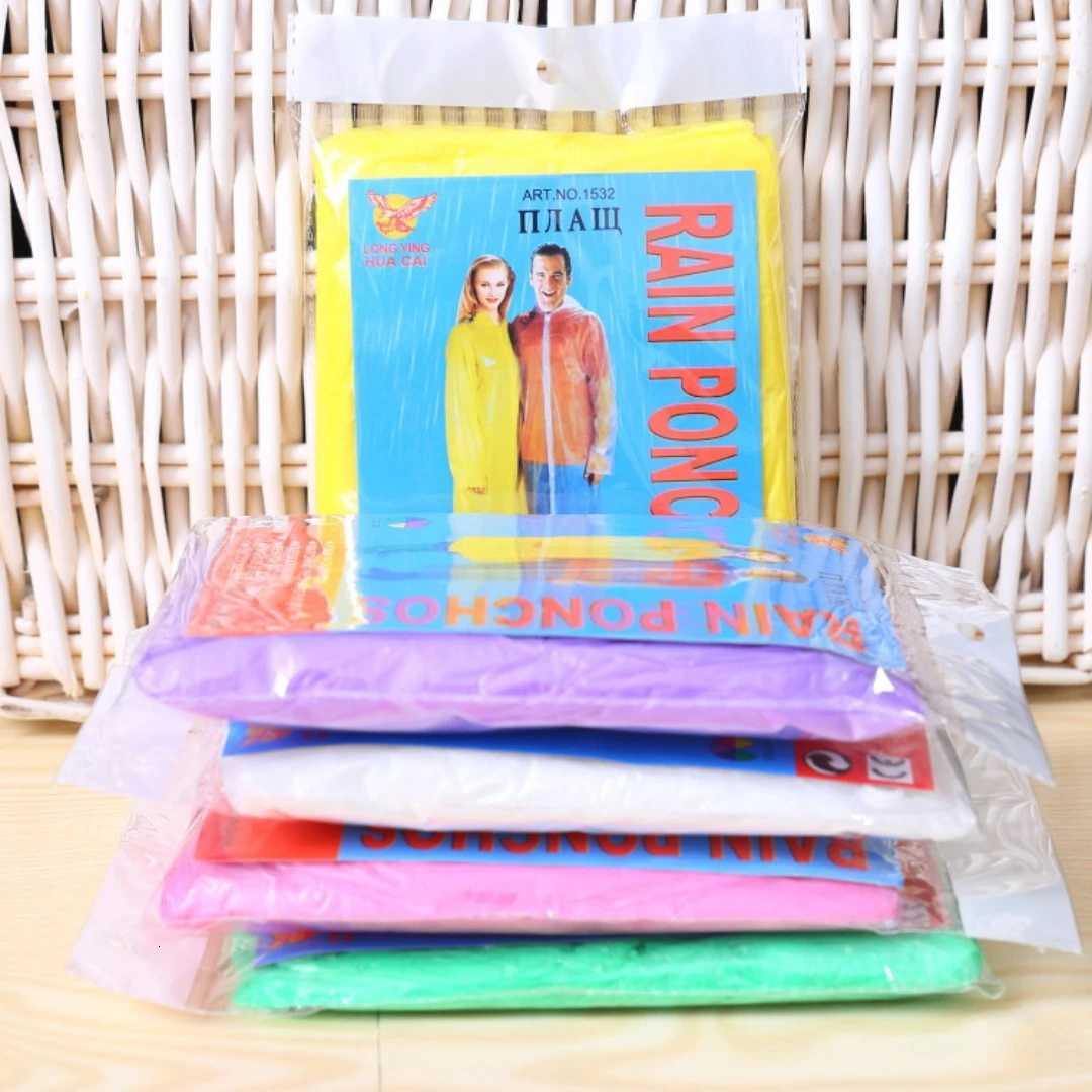 Card Raincoat Disposable Portable Raincoat Whole Body Rain Cover Thickened Adult Size Poncho Amusement Park Tour Y250814