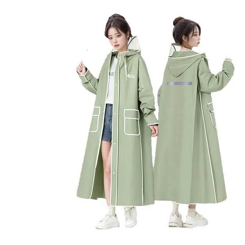 Men and Womens Raincoats Long Zipper-type Full-body Integrated Rainproof Electric Battery Car Special Weatherproof Poncho Y250814