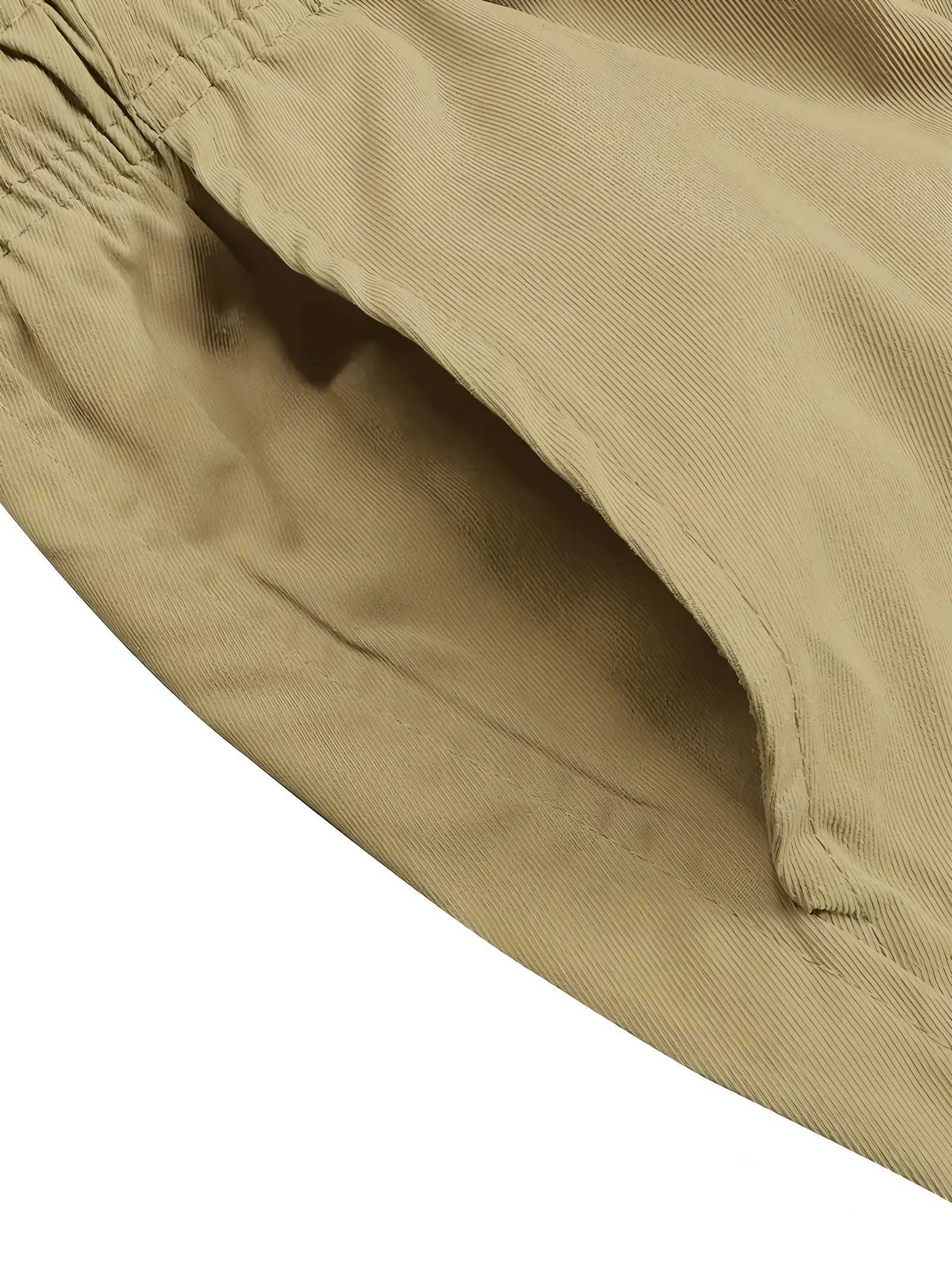 Big Pocket Mens Shorts Casual Work Cool Pants with point Loose Fit Clothing Waist Sports Male Outfit Shorts Y250814