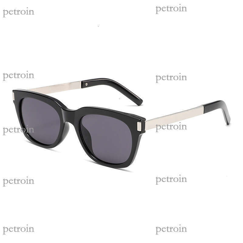 New square frame fashion metal temple sunglasses glasses with a high-end feel for men and women