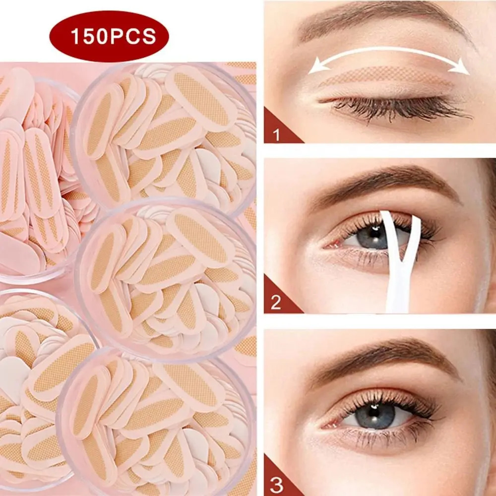 150Pcs/Box Professional Eyelid Sticker Invisible Mesh Double Eyelid Tape Makeup Natural Self-Adhesive Eyeliner Sticker 250811