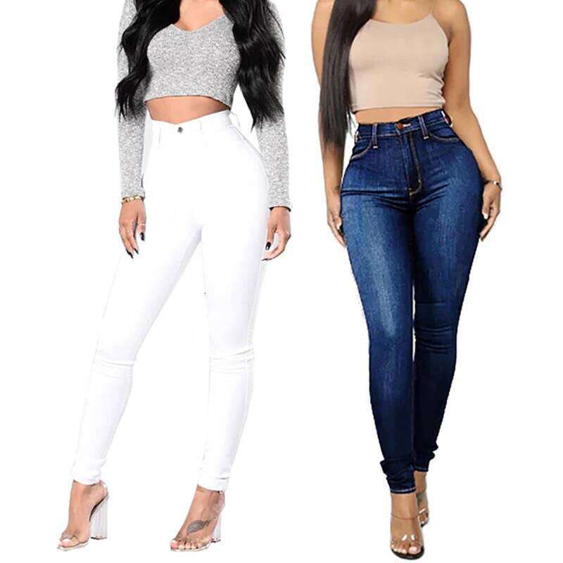 Skinny Jeans Pencil Pants Super Stretch Denim Sexy Slim Women Fashion Waist Retro Commuter