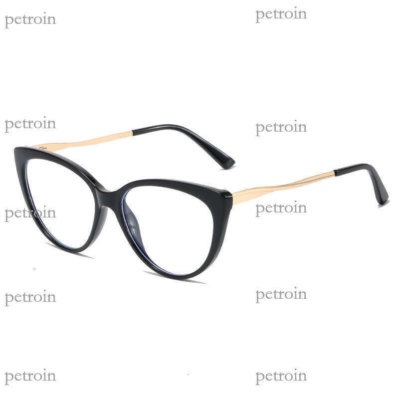 New Style Personality Triangle Cat Eye TR90 Blue Light Blocking Trendy Versatile Prescription Non-Prescription Glasses