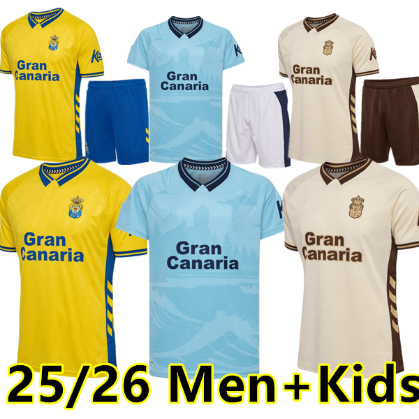 S-4XL 25 26 Las Palmas Soccer Jerseys pink HERRERA SANDRO Vieira Jesus Mesa Las Palmass home and away Las Palmas Sports Union Penaranda football mens kids shirt