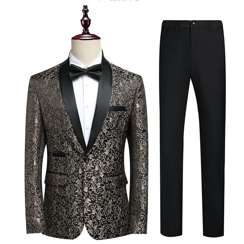 Suit Blazertrousers Men Fashionable Business British Style Solid-color Gentlemans Wedding Workwear Casual Performance Suit 250811