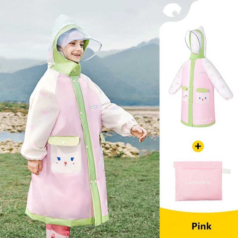 Korean Cute Kids Raincoat Waterproof Children Animal Style Rain Poncho Rain Coat With Backpack Position Student RainWear Y250814