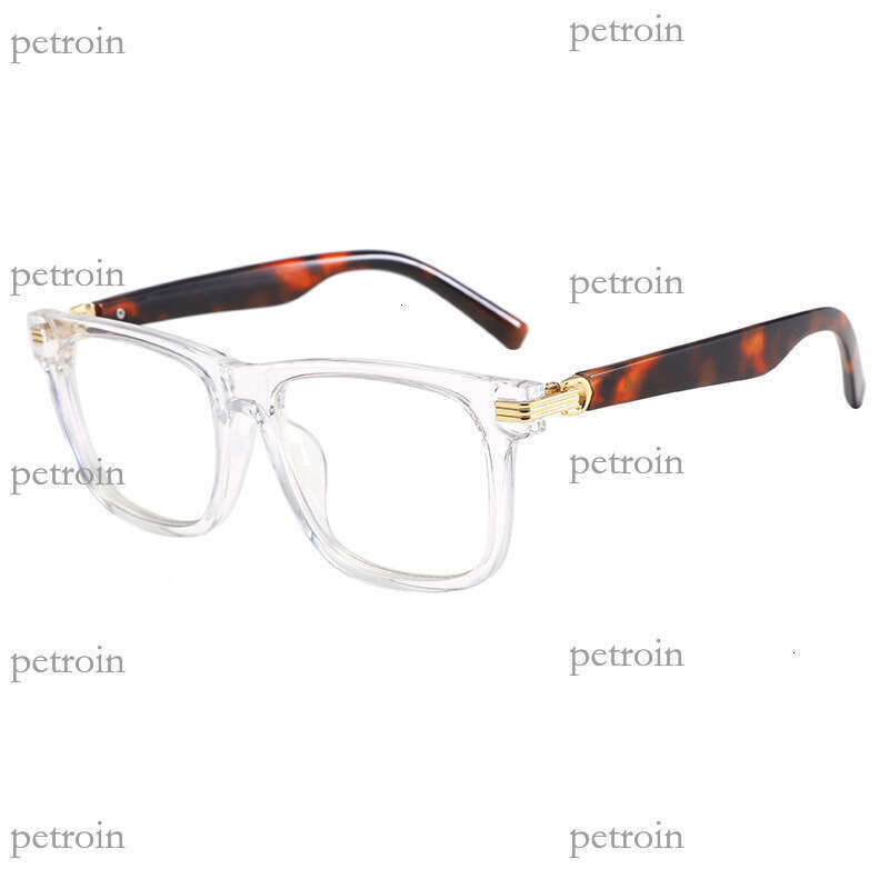 New Square Frame Optical High-End Feel Non-Prescription Fashion Trend Anti-Blue Light Glasses for Men