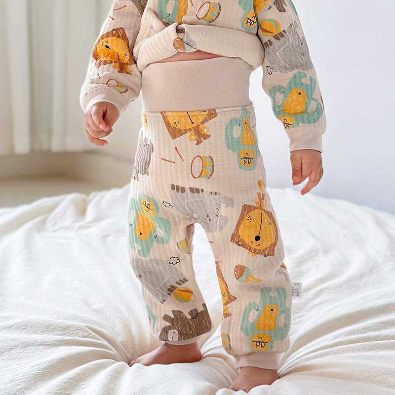 babys insulated soft fleece sweatpants for cold weather protection