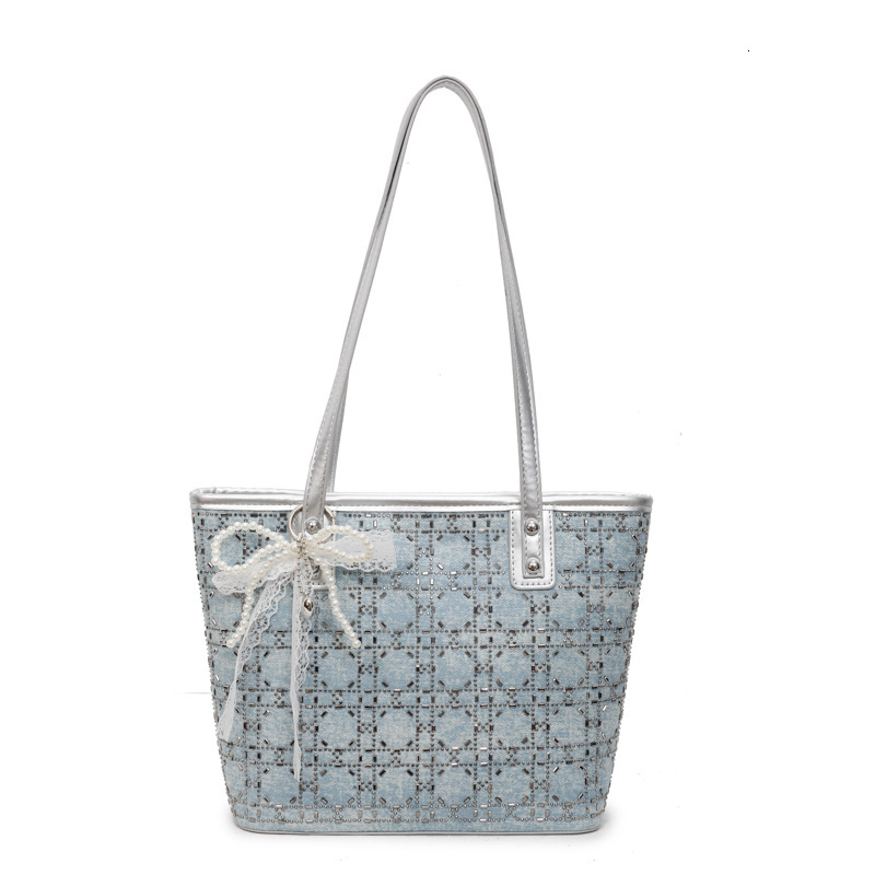 Women's Fashion Hot Diamond Bucket Bag Free Shipping Designer Luxury New Heavy Industry High Temperament Handbag Fashion Single Shoulder Crossbod