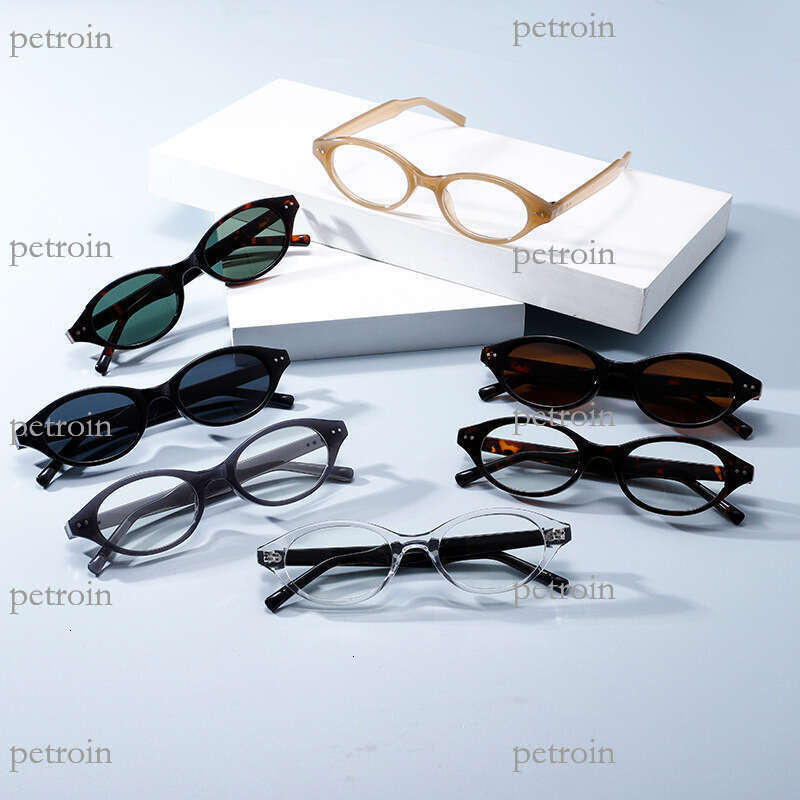 New TR90 Frame Nerd Polarized Oval UV Protection Sunglasses Optical Non-Prescription Glasses