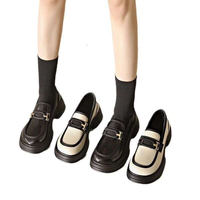 Mary Jane Women's Shoes 2023 New Summer French Platform Loafers