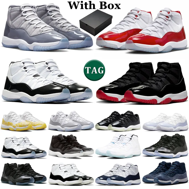 With Box designer Sneakers 11 11s Basketball Shoes Men Women Cherry Cool Cement Grey Bred Concord Fashion Low 72-10 Mens Trainers Sports High Quality sneakers