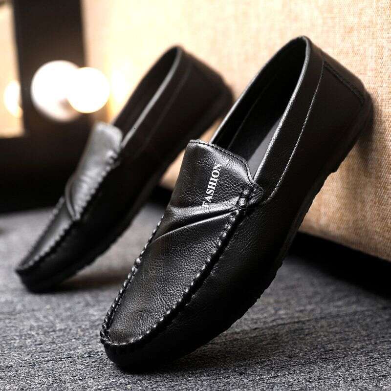 Low Top Men's One Foot Kick, Lefu Shoes, 2025 Anti Slip And Waterproof Thick Soled Formal Attire, Wenzhou Lazy Man,