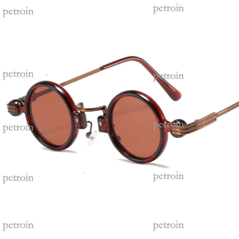 Fashion Steampunk Small Round Metal Sunglasses Trend