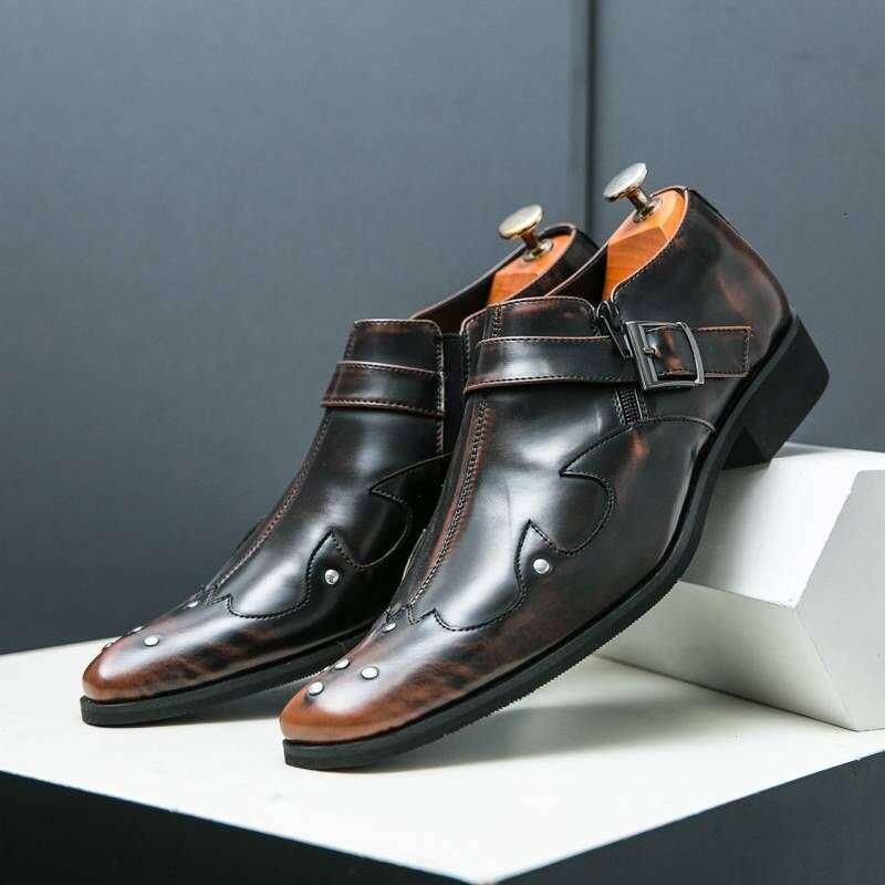 Summer Fashion Leather Large Size Business Formal Casual Wedding Lace Up Men Shoes