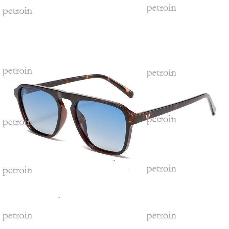 New Men's and Women's Pilot Polarized Sunglasses Fashion Square Frame Hot-Selling Model