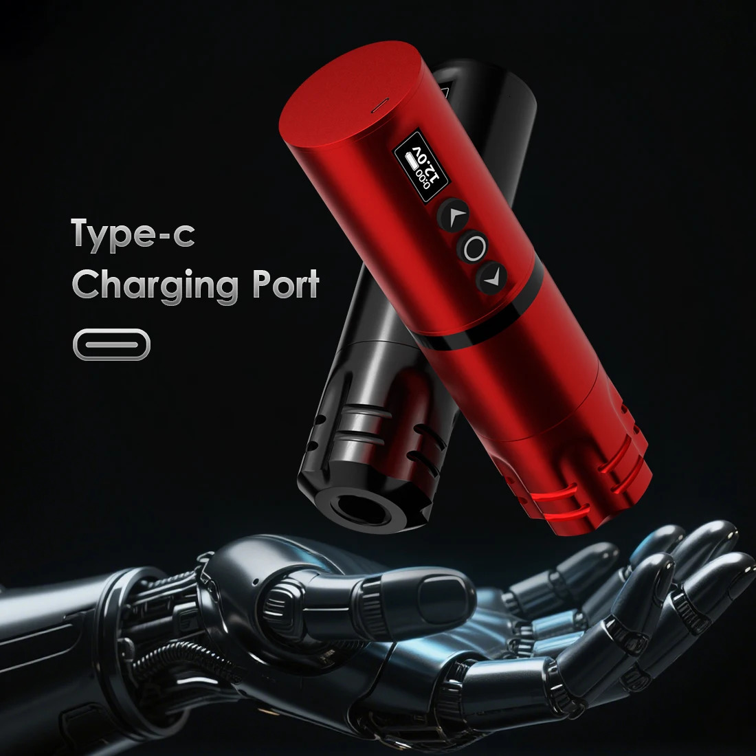 Wireless Tattoo Pen Machine Gun Rotary Prompt of forced start battery Smart Display Cordless supplies 250809