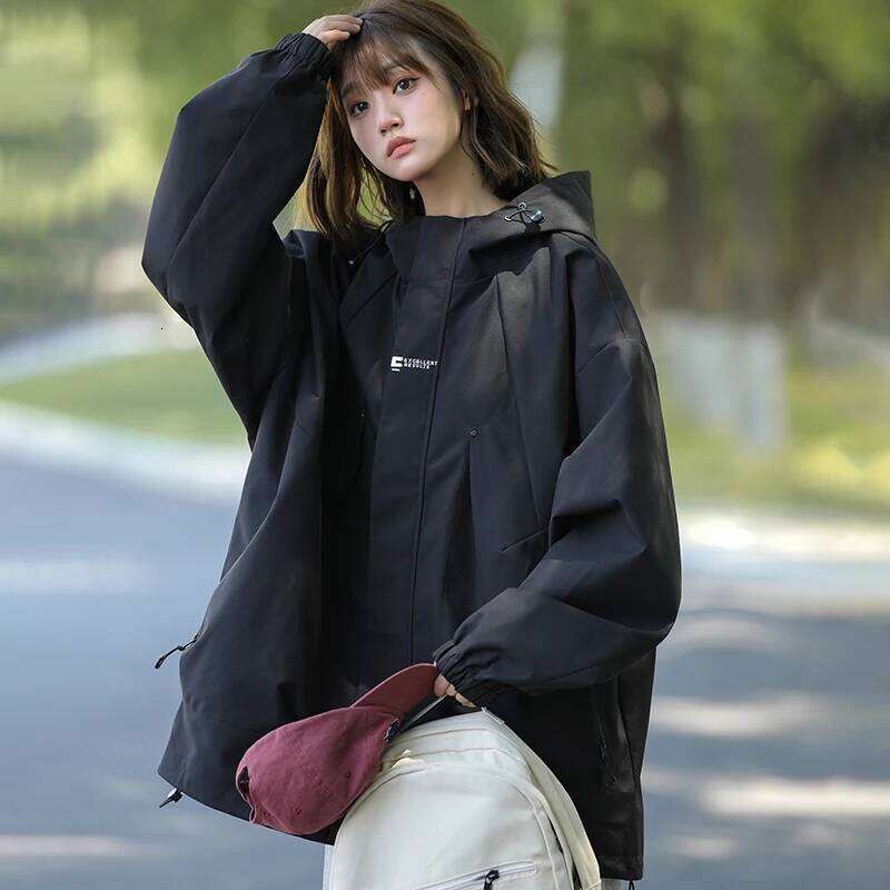 New Waterproof Hiking Women Windproof Sports Coat Hooded Windbreaker Jackets Men Outdoor Ride Climbing Running Jacket