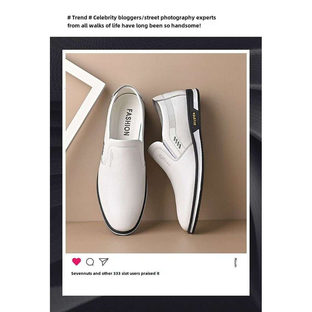 2023 Spring and Autumn Plus Size Men's British Leather Shoes