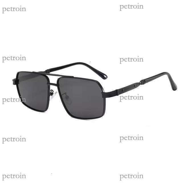 Men's New Double Bridge HD Polarized Square Frame Driving UV Protection Women's Premium Sunglasses