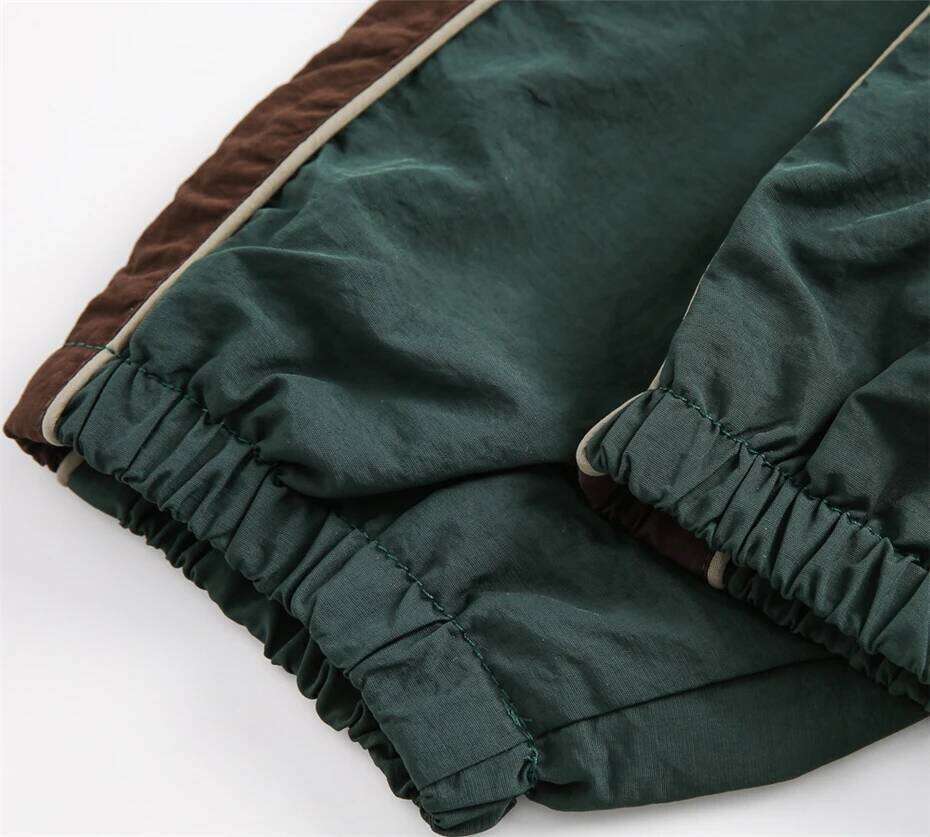 Vintage Patchwork Windbreaker Men Haruku Casual Outdoor Jacket Mens Clothing Streetwear Hip Hop Spring New Jackets